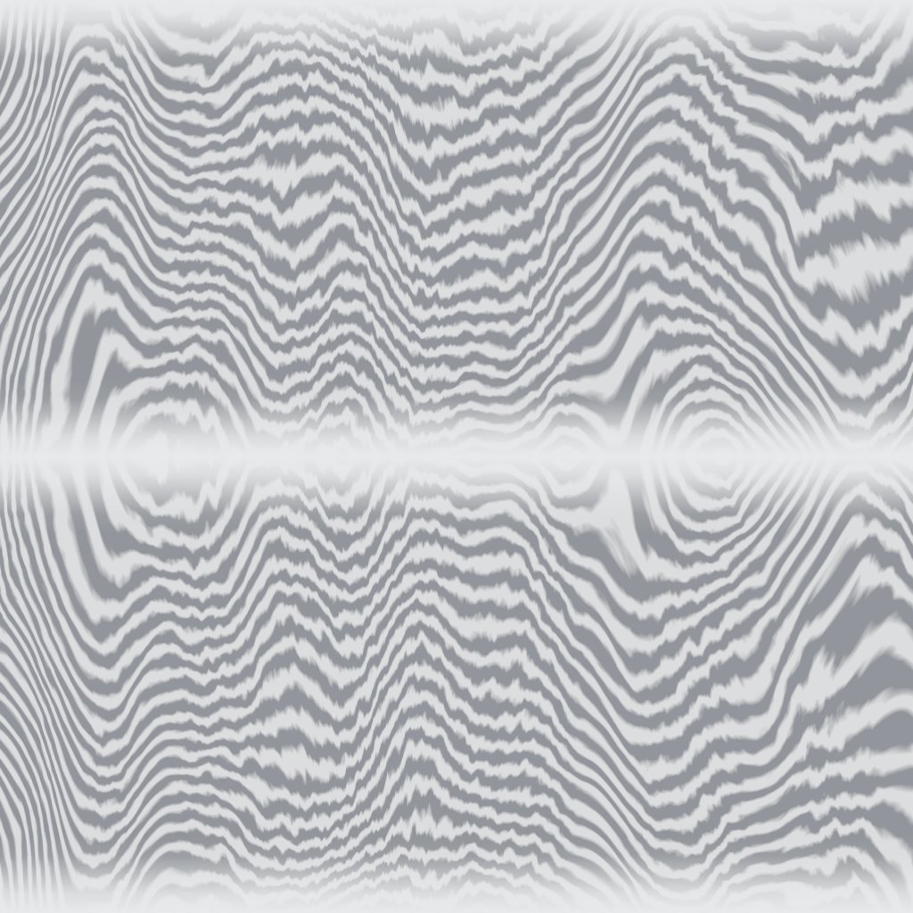 A 1024 pixel window of the blade's baked colour map: dark steel with pale folded bands running along it.